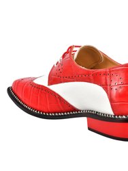 Boyka Leather Red Bottom Oxford Style Dress Shoes