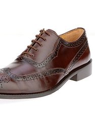 Boyka Leather Red Bottom Oxford Style Dress Shoes - Brown/Beige