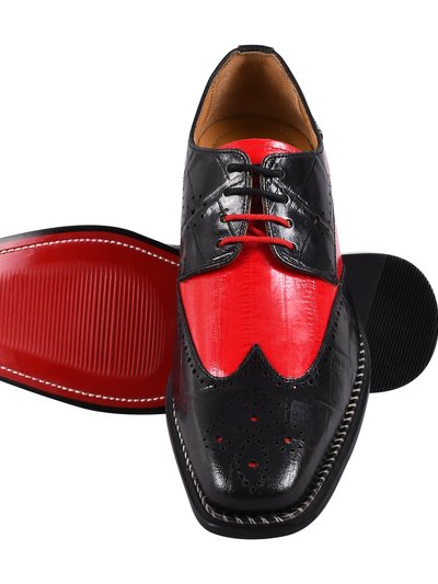 LIBERTYZENO Boyka Leather Red Bottom Oxford Style Dress Shoes product