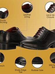 Debonair Genuine Leather Oxford Style Dress Shoes