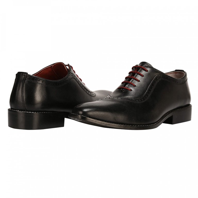 Debonair Genuine Leather Oxford Style Dress Shoes