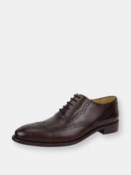 Dinkum Leather Oxford Style Dress Shoes - Brown