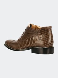 Foxx Leather Lace-Up Boots