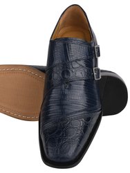 Grace Genuine Leather Oxford Style Monk Strap