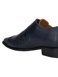 Grace Genuine Leather Oxford Style Monk Strap