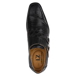 Grace Genuine Leather Oxford Style Monk Strap