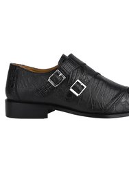 Grace Genuine Leather Oxford Style Monk Strap