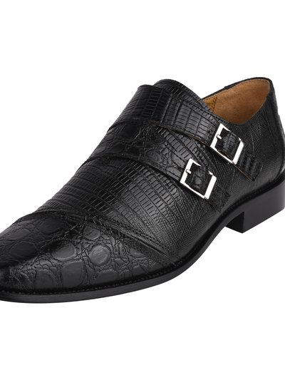 LIBERTYZENO Grace Genuine Leather Oxford Style Monk Strap product