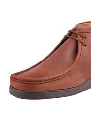Hamara Joe Rush Leather Desert Chukka Brown Casual Boots - Beeswax