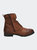 Hopper Men's Leather Ankle Length Boots - Brown