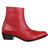 Jazzy Jackman Leather Ankle Length Boots - Red