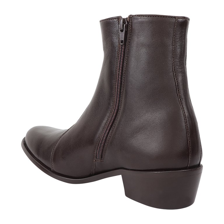 Jazzy Jackman Leather Ankle Length Boots