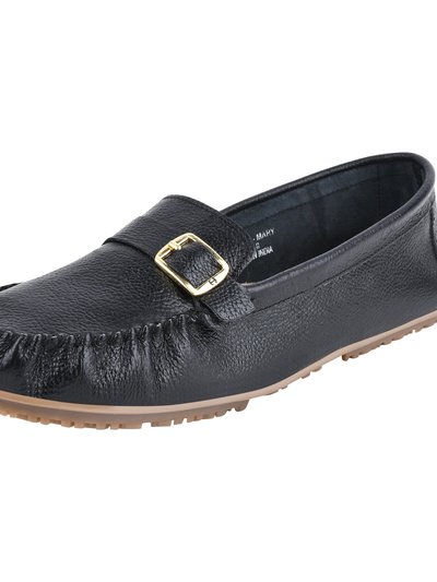 LIBERTYZENO Mary Genuine Leather Women's Slip On Buckle Loafers product