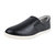 Silas Genuine Leather Slip On Loafer Women Shoes - Black