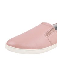 Silas Genuine Leather Slip On Loafer Women Shoes - Peach
