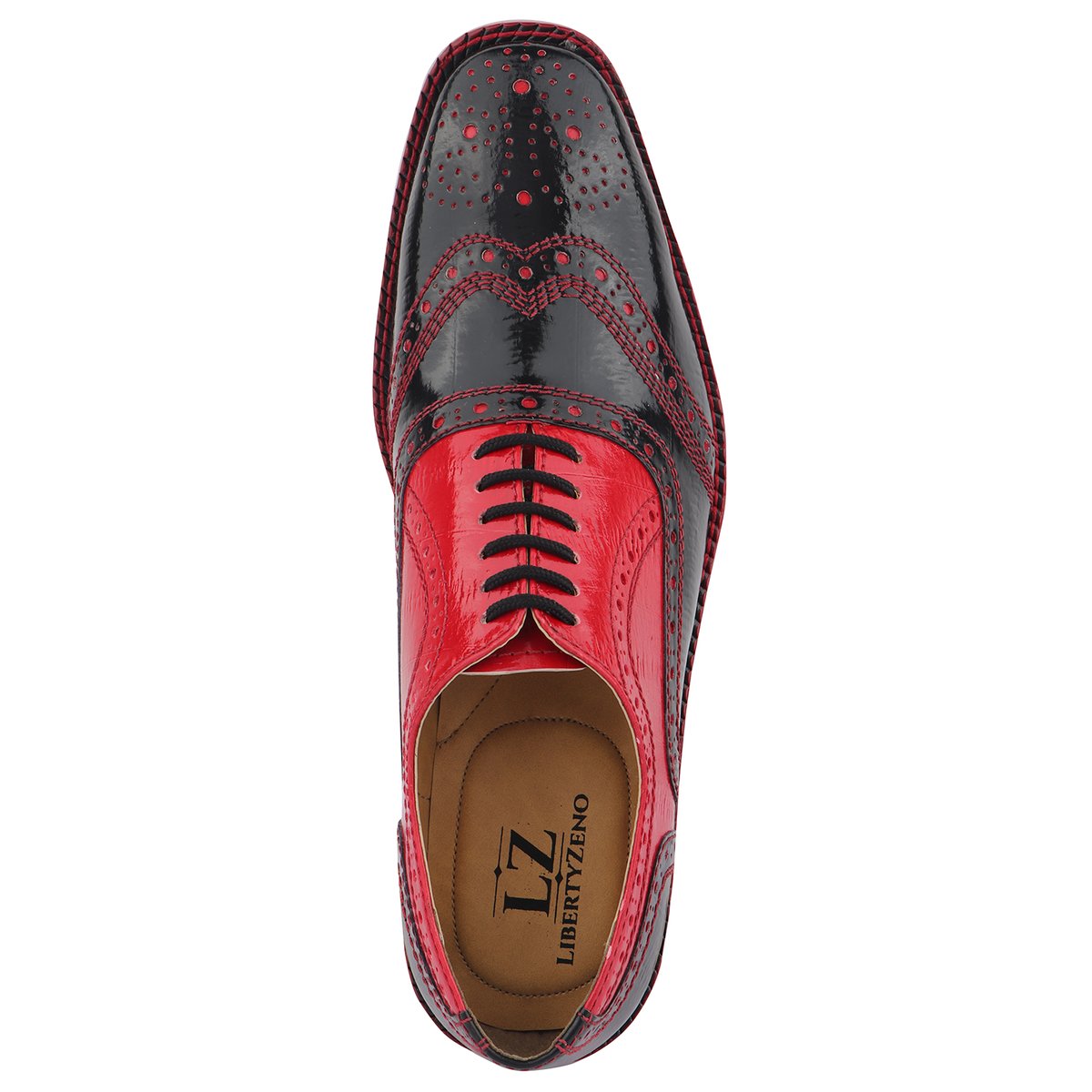 LIBERTYZENO Tremont Man Made Oxford Style Dress Shoes - Red - 10.5