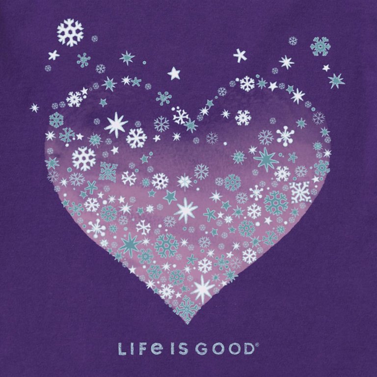 Women's Heart Of Snow Long Sleeve Shirt In Deep Purple