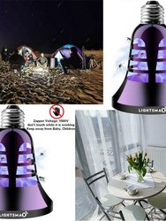 2 in 1 Black Electronic Mosquito Bug Zapper E26/E27 LED Light Bulb Indoor Outdoor