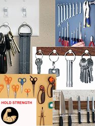 4 Pks Magnetic Push Paper Pin Refrigerator Magnet Tack Pushpin Coat Hook Holder - Holds 5 lbs