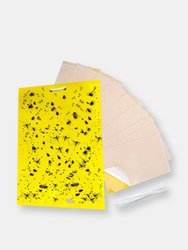 6 x 8" Yellow Sticky Traps for Flying Plant Insects Flies Gnats Whiteflies Aphids Pests - Yellow