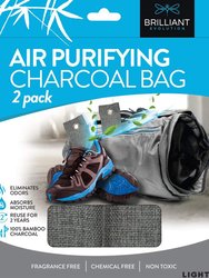 75g Bamboo Charcoal Air Purifying Bag Travel Shoe Storage Gym Fridge - 4 pks