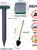 8" Green Outdoor Solar Mole Gopher Groundhug Repeller - 8 Pks