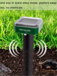 8" Green Outdoor Solar Mole Gopher Groundhug Repeller - 8 Pks