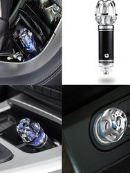 Black Car Air Purifier Ionizer Cleaner Refresher Cigarette Lighter Plug In