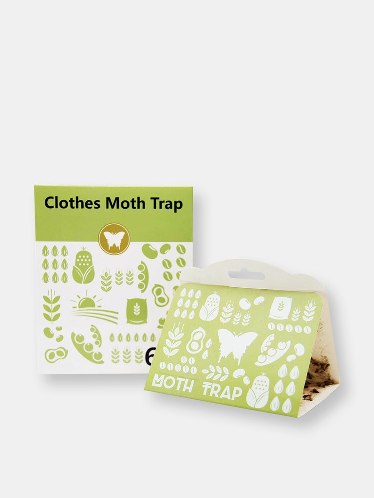 Cloth Moth Trap for closet storage Pheromone, No Poison Eco Friendly Safe - 6 Pks