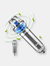 Grey Car Air Purifier Ionizer Cleaner Refresher Cigarette Lighter Plug in - Grey/Blue