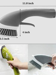 Handheld Soap Dispenser Brush Cleaner Kitchen Sink Home Dish Plate Washing