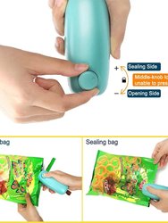 Kitchen Heat Bag Sealer Chip Cookies Candy Plastic Zip Bag Travel Size Portable