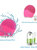 Pink Ultrasonic Facial Cleanser Cleaner Scrubber Cleaner Women Men Travel Portable