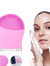 Pink Ultrasonic Facial Cleanser Cleaner Scrubber Cleaner Women Men Travel Portable