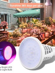 White 2-1 UV Plant Grow Bulb Mosquito Bug Zapper Light Bulb 110V E26-E27