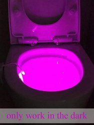 White Motion Activate Sensor Toilet Led Night Light