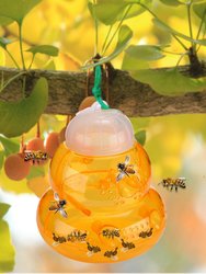 Yellow Outdoor Wasp Bee Hornet Yellow Jacket Trap Killer Container No Poison Eco