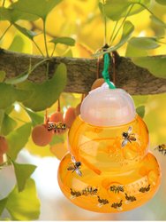 Yellow Outdoor Wasp Bee Hornet Yellow Jacket Trap Killer Container No Poison Eco