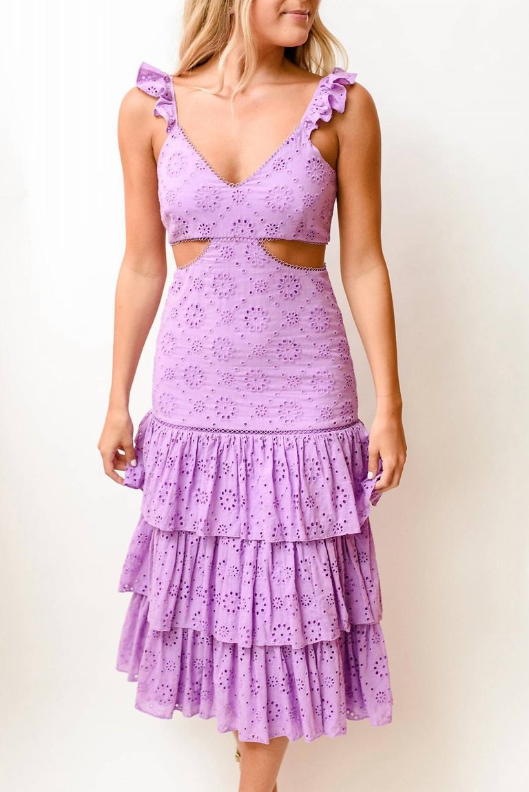 Rosanna Dress In Violet - Violet