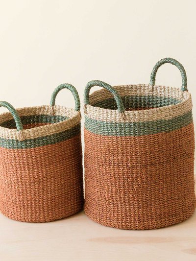 LIKHA Baskets With Handle, Set Of 2 - Woven Baskets product