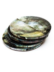 Black Mother of Pearl Coasters