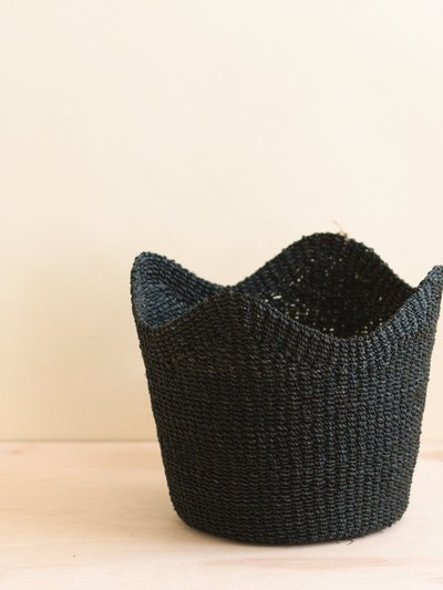 LIKHA Black Scallop Basket - Handwoven Basket product