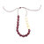 Burgundy and Gold Necklace - Wooden Necklaces