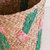 Cactus Embroidery Soft Natural Basket - Handmade Bins