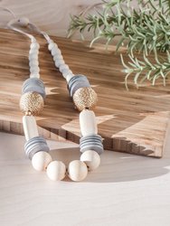Cream Bead Necklace - Artisan Necklace