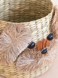 Dog 6" Seagrass Basket Planter - Planter Basket