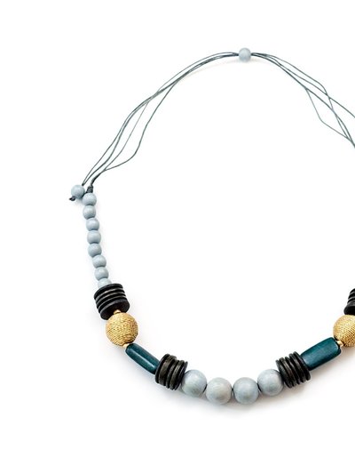 LIKHA Grey Bead Necklace - Artisan Necklace product