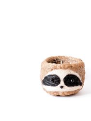 Large three-tone Sloth - Coco Coir Pots (6 inch)