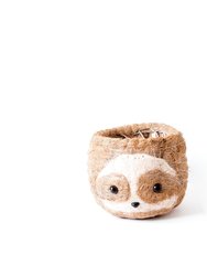 Large two-tone Sloth - Coco Coir Pots (6 inch)