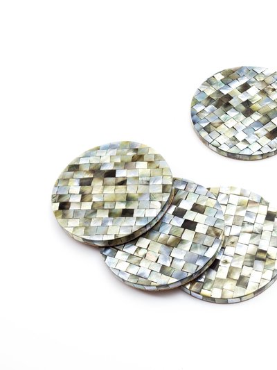 LIKHA Natural Black Pearl - Mosaic Coasters product